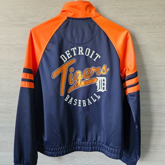 Detroit Tigers Graphic Logo MLB G-III Athleisure Track Jacket Size L Full Zip - Picture 2 of 16